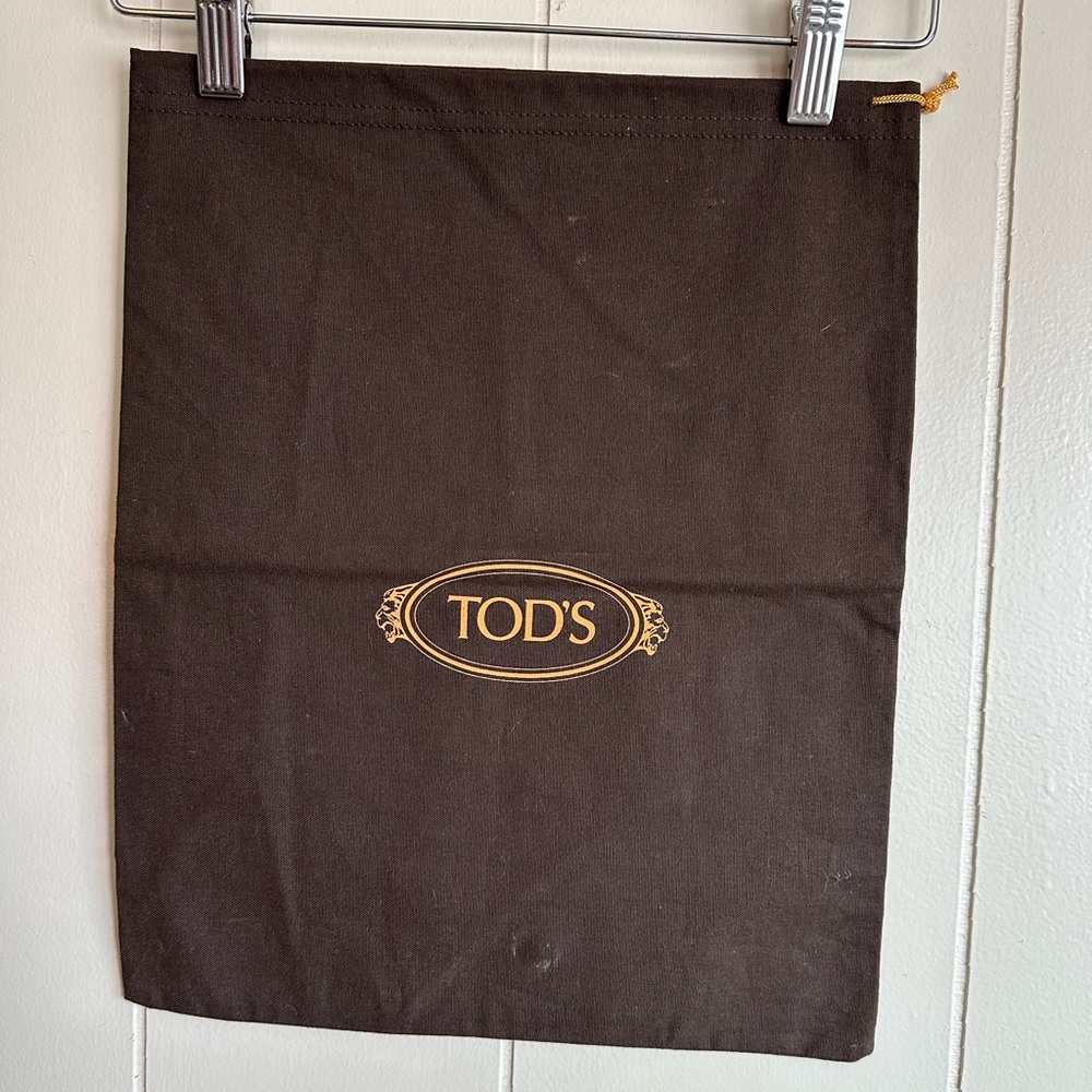 TOD’S small brown cotton dustbag